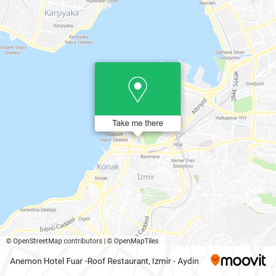 Anemon Hotel Fuar -Roof Restaurant map
