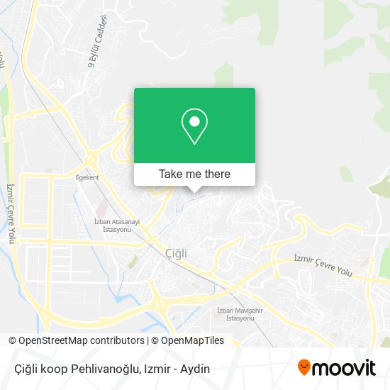 Çiğli koop Pehlivanoğlu map
