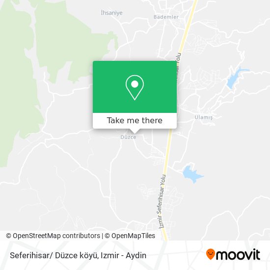Seferihisar/ Düzce köyü map