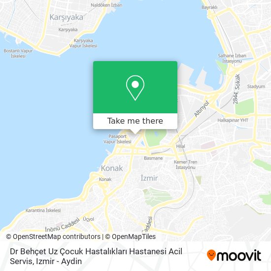 Dr Behçet Uz Çocuk Hastalıkları Hastanesi Acil Servis map