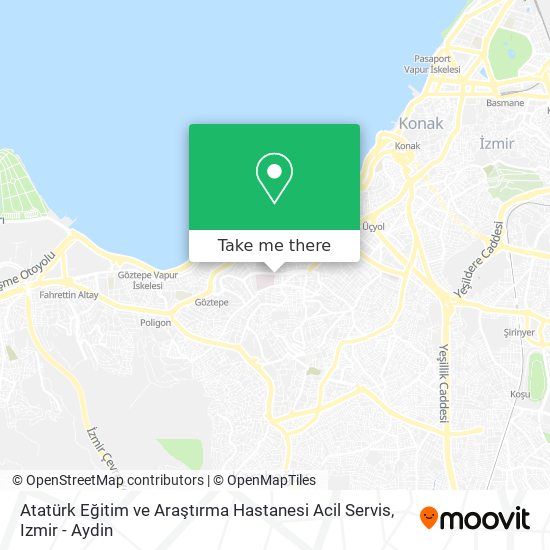 Atatürk Eğitim ve Araştırma Hastanesi Acil Servis map