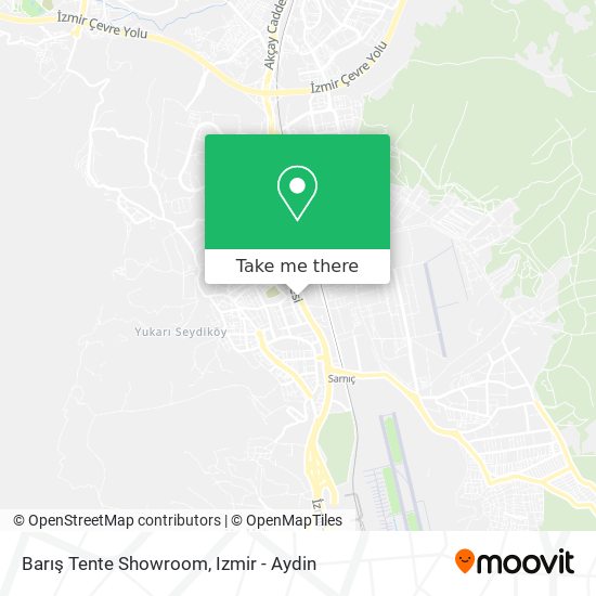 Barış Tente Showroom map