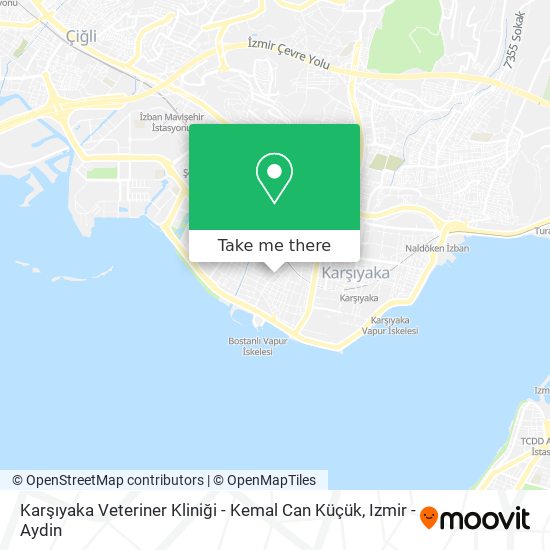 Karşıyaka Veteriner Kliniği - Kemal Can Küçük map