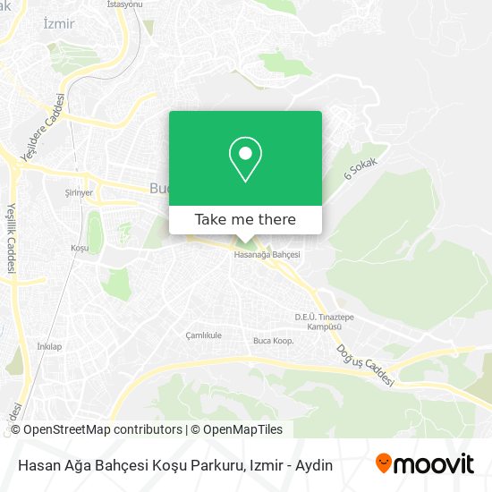 Hasan Ağa Bahçesi Koşu Parkuru map
