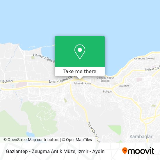 Gaziantep - Zeugma Antik Müze map