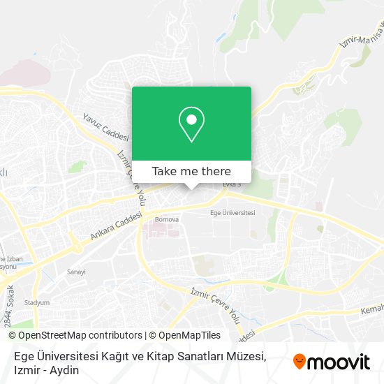 Ege Üniversitesi Kağıt ve Kitap Sanatları Müzesi map