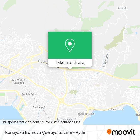 Karşıyaka Bornova Çevreyolu map