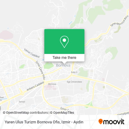 Yaren Ulus Turizm Bornova Ofis map