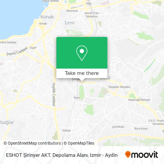 ESHOT Şirinyer AKT. Depolama Alanı map