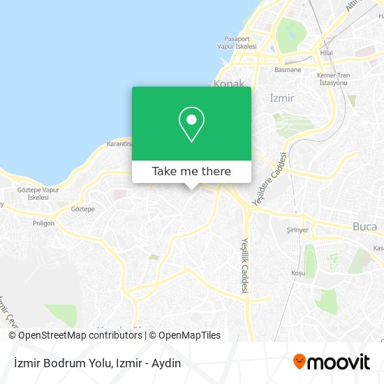 İzmir Bodrum Yolu map