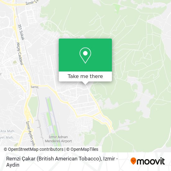 Remzi Çakar (British American Tobacco) map