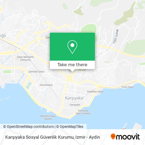 Karşıyaka Sosyal Güvenlik Kurumu map