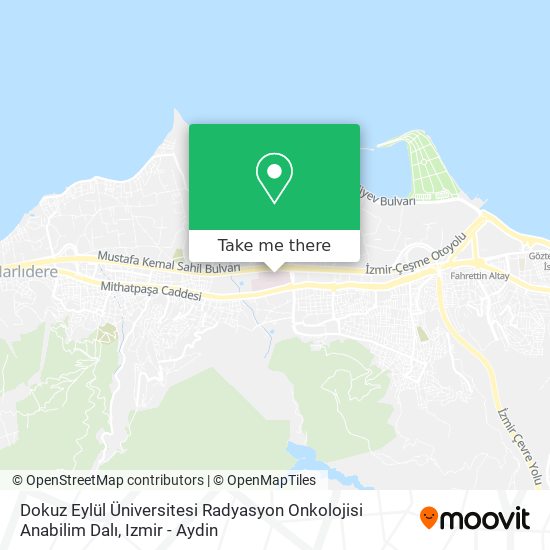 Dokuz Eylül Üniversitesi Radyasyon Onkolojisi Anabilim Dalı map