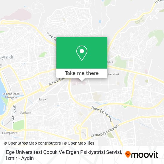 Ege Üniversitesi Çocuk Ve Ergen Psikiyatrisi Servisi map