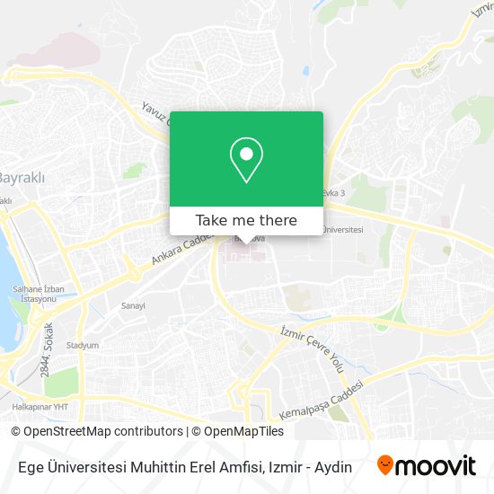 Ege Üniversitesi Muhittin Erel Amfisi map