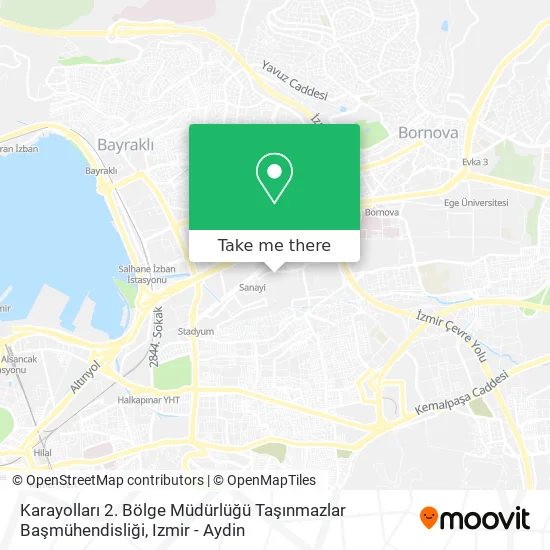 Karayolları 2. Bölge Müdürlüğü Taşınmazlar Başmühendisliği map