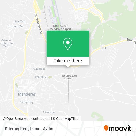 ödemiş treni map