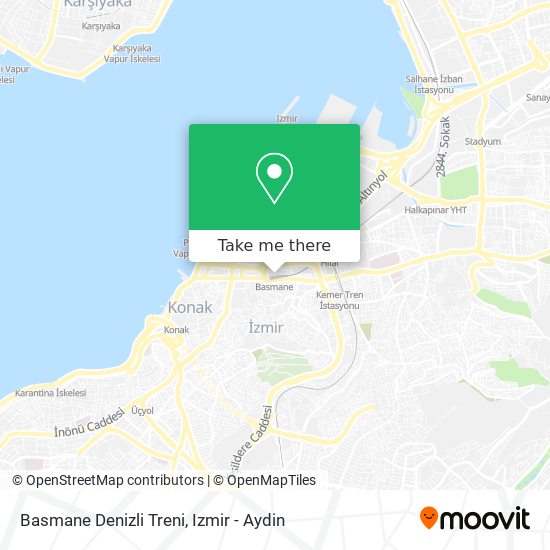 Basmane Denizli Treni map