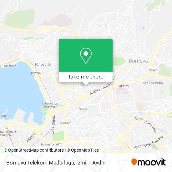 Bornova Telekom Müdürlüğü map