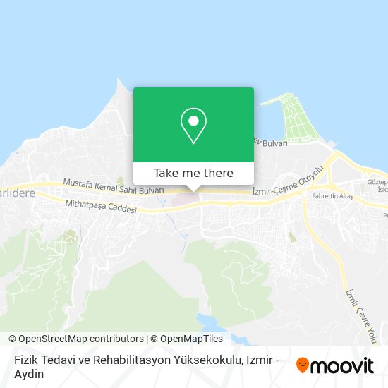 Fizik Tedavi ve Rehabilitasyon Yüksekokulu map