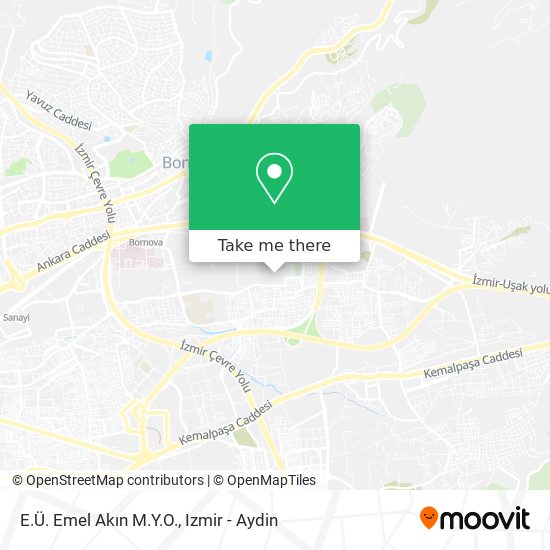 E.Ü. Emel Akın M.Y.O. map
