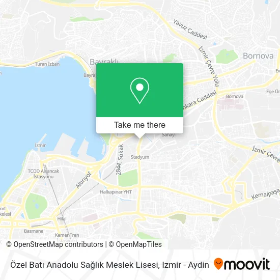 Özel Batı Anadolu Sağlık Meslek Lisesi map