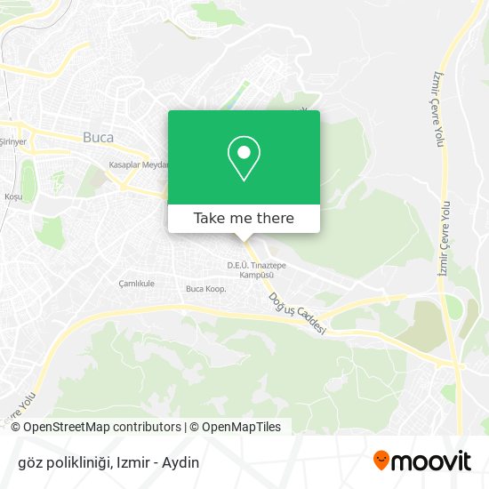 göz polikliniği map