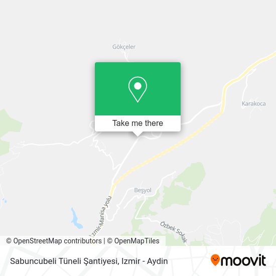 Sabuncubeli Tüneli Şantiyesi map