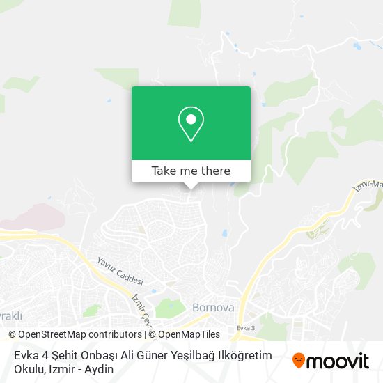 Evka 4 Şehit Onbaşı Ali Güner Yeşilbağ Ilköğretim Okulu map