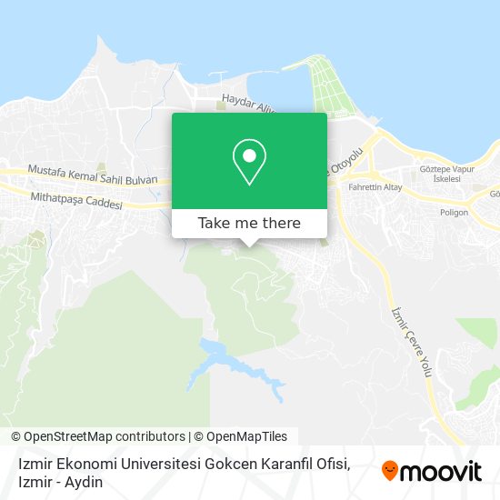Izmir Ekonomi Universitesi Gokcen Karanfil Ofisi map