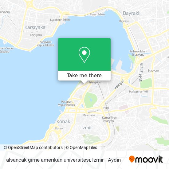 alsancak girne amerikan universitesi map