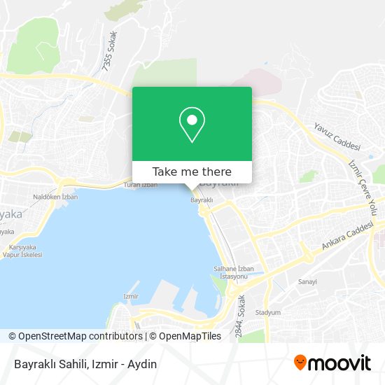 Bayraklı Sahili map