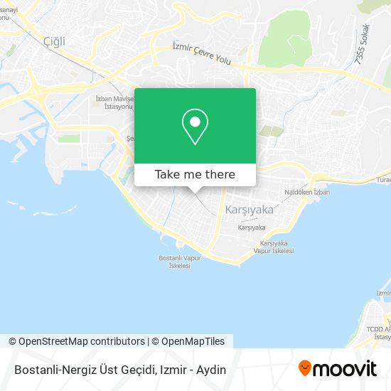 Bostanli-Nergiz Üst Geçidi map