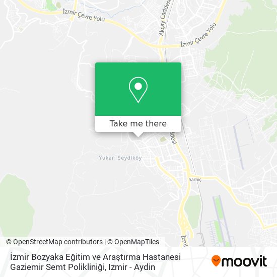 İzmir Bozyaka Eğitim ve Araştırma Hastanesi Gaziemir Semt Polikliniği map