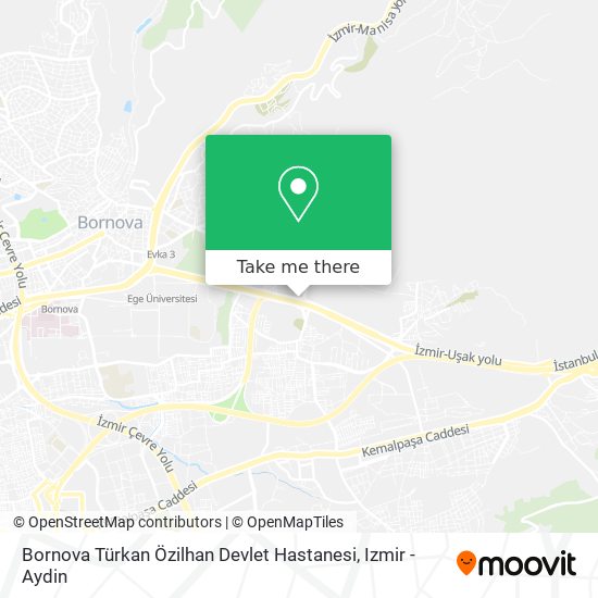 Bornova Türkan Özilhan Devlet Hastanesi map