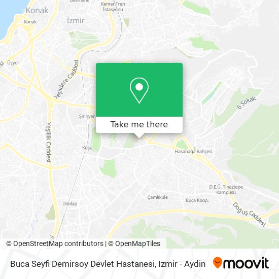 Buca Seyfi Demirsoy Devlet Hastanesi map