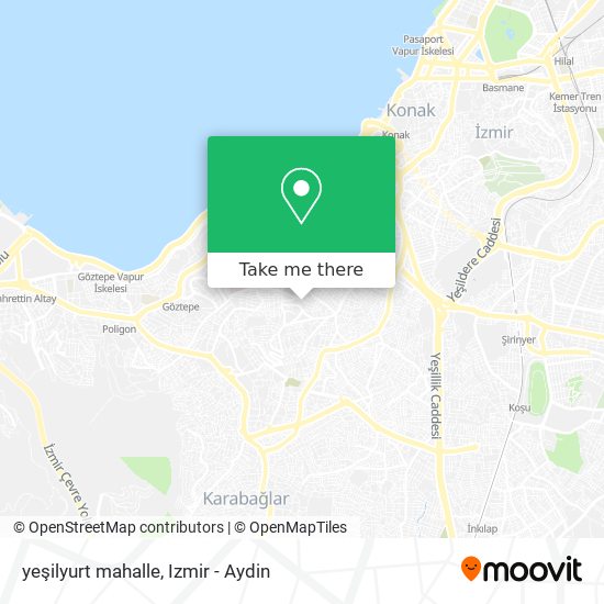 yeşilyurt mahalle map