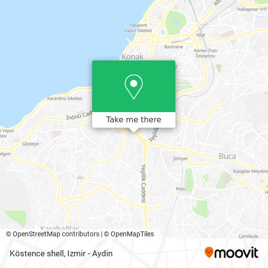 Köstence shell map