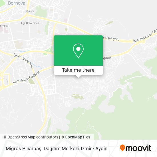 Migros Pınarbaşı Dağıtım Merkezi map