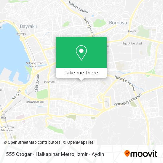 555 Otogar - Halkapınar Metro map