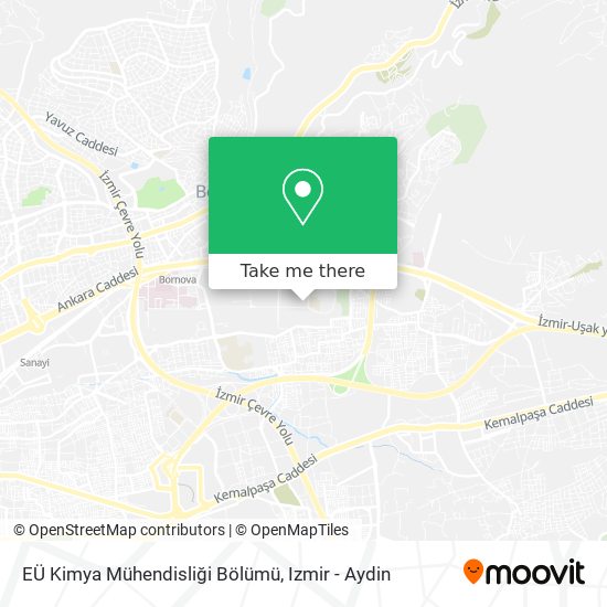 EÜ Kimya Mühendisliği Bölümü map
