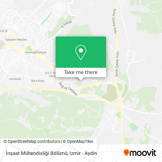 İnşaat Mühendisliği Bölümü map