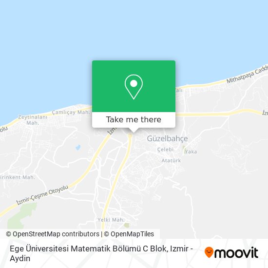 Ege Üniversitesi Matematik Bölümü C Blok map