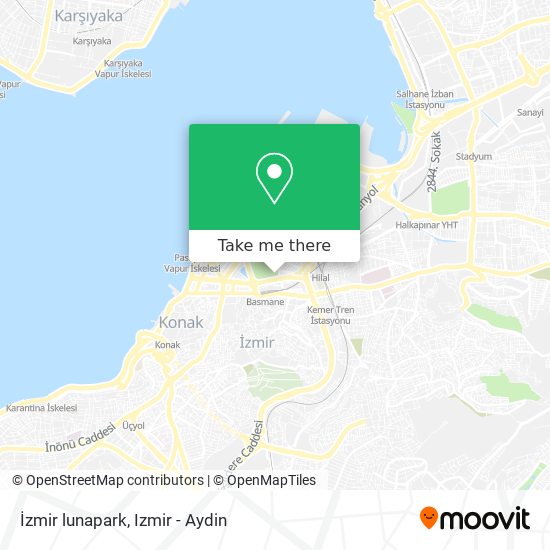 İzmir lunapark map