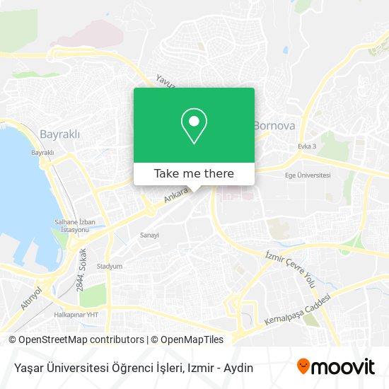 Yaşar Üniversitesi Öğrenci İşleri map