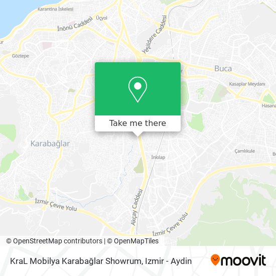 KraL Mobilya Karabağlar Showrum map