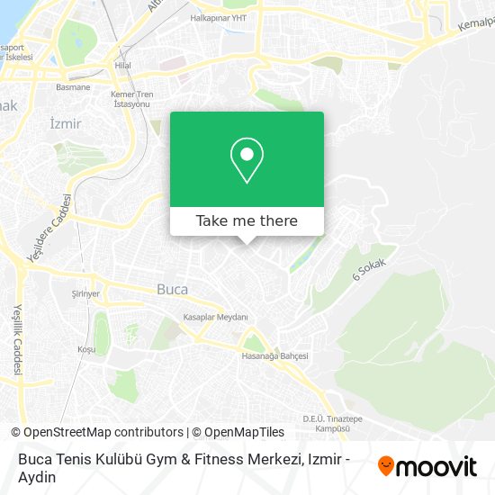 Buca Tenis Kulübü Gym & Fitness Merkezi map