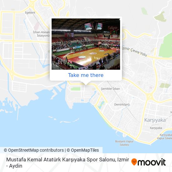 Mustafa Kemal Atatürk Karşıyaka Spor Salonu map