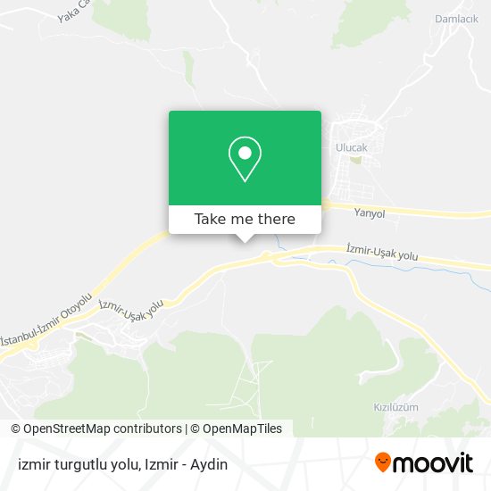 izmir turgutlu yolu map