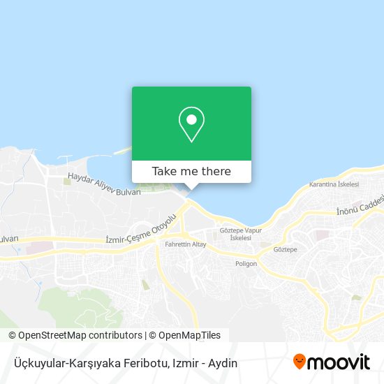 Üçkuyular-Karşıyaka Feribotu map